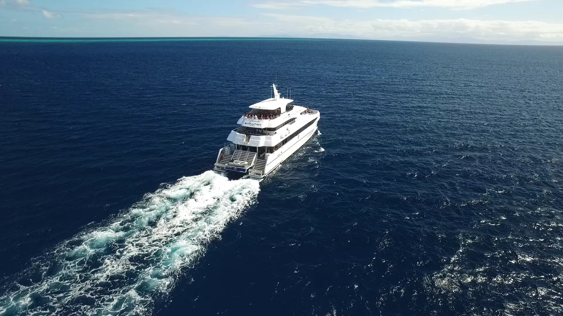 Evolution cruising out to the Great Barrier Reef